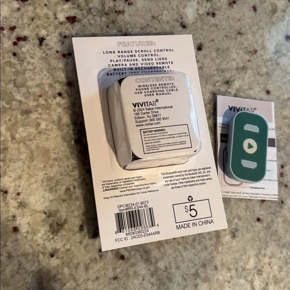 VIVITAR new wireless remote phone controller (bonus)